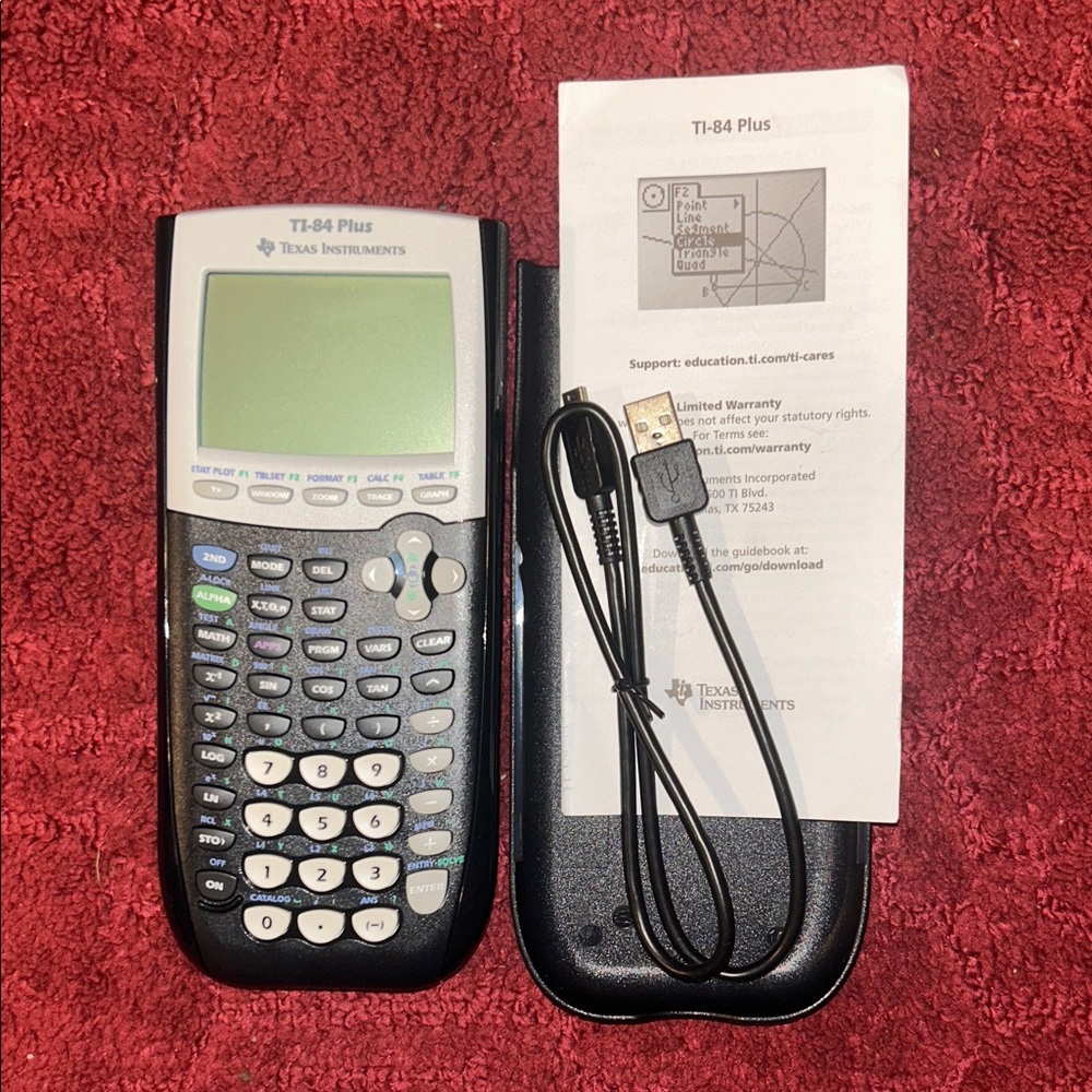 BRAND NEW Texas Instruments TI-84 Plus Graphing Calculator in Black and Gray